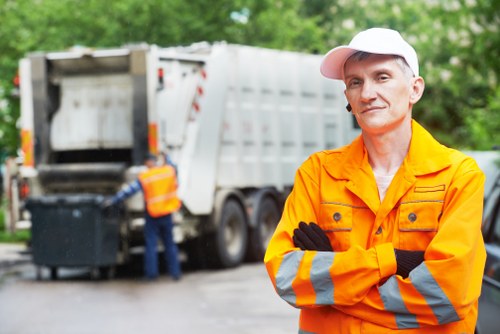 Tower Hamlets skip hire van outside a terrace home