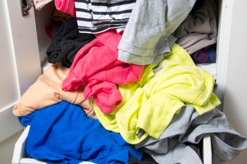 Reused furniture being collected for charity donation